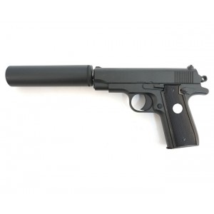 Страйкбольный пистолет Galaxy G.2A (Browning mini) с глушителем